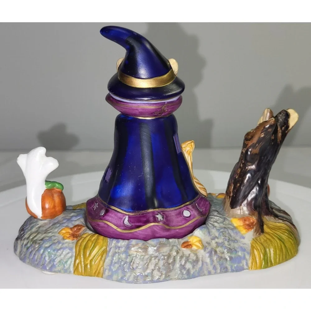 Partylite Abracadandle Halloween Wizard Cat Tea Light Candle Holder Snuffer